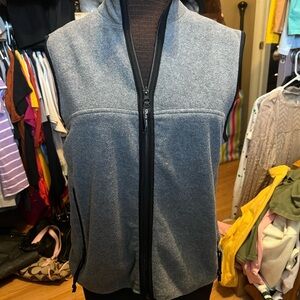 Gray Zip-Up Vest